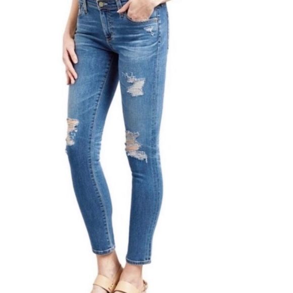 AG The Legging Ankle super skinny jeans size 26 Adriano Goldschmied - Picture 2 of 16